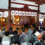 名古屋　城山八幡宮で献茶式