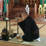 新型コロナ終息祈願　出雲大社北島國造館で献茶式